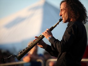 Jazz saxophonist Kenny G performs Sunday at the Riverfront Plaza for the Carrousel by the River June 10, 2012 in Windsor, Ont. (KRISTIE PEARCE/THE WINDSOR STAR)