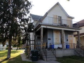 Firefighters extinguished a blaze at 490 Caron Ave. on Thursday, June 14, 2012. Three people have been displaced as a result of the blaze. (DYLAN KRISTY/The Windsor Star).