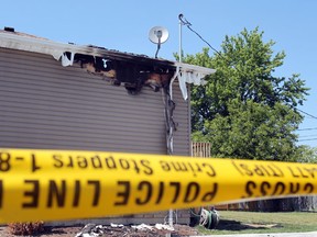 The scene of a fatal fire at 2318 Meighen Road is pictured, Sunday, June 10, 2012.   (DAX MELMER/The Windsor Star)