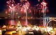 WINDSOR, ONT.: JUNE 21, 2010 - - Initial bursts of the Target Fireworks from three barges on the Detroit River, light up the sky during Summerfest 2010, Monday, June 21. (NICK BRANCACCIO/The Windsor Star)