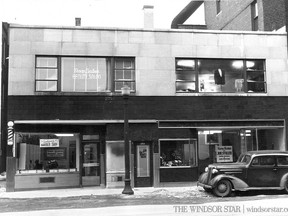 Feb.6/1947-The exterior of the Stiller-Folean building built on Pelissier St. across from the Security Building. (The Windsor Star-FILE)