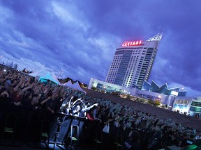 The crowd dances to the music during the Coming Home Music Festival at the Riverfront Festival Plaza in Windsor on Tuesday, September 6, 2011. (TYLER BROWNBRIDGE / The Windsor Star)