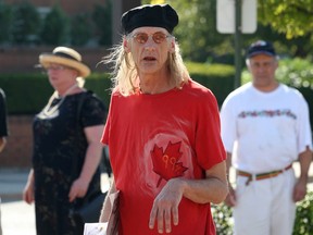 Robert Mittag is shown outside City Hall Square Monday, July 23, 2012, to attend a city council meeting. Mittag has been banned from entering city hall for "harassing actions and attempts at intimidation which were deemed inappropriate". (Windsor Star / DAN JANISSE)