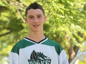 Windsor's Patrick Kaschalk made the Team Ontario under-14 lacrosse team. (JASON KRYK/ The Windsor Star)