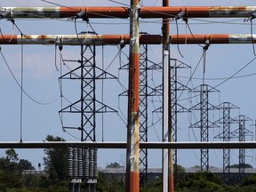 Power lines east of Jefferson Avenue near Windsor Airport July 30, 2012. (NICK BRANCACCIO/The Windsor Star)