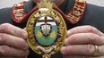 Leamington Mayor John Paterson holds chain of office.