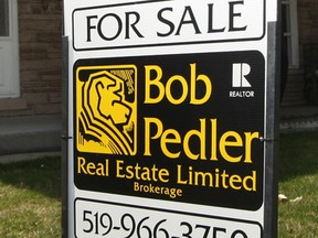 File photo of real estate sign. (DAN JANISSE/The Windsor Star)