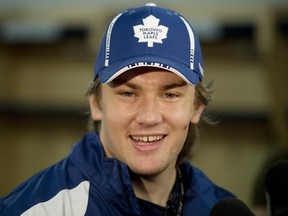 James van Riemsdyk may play centre for the Maple Leafs next season. (Peter J. Thompson/National Post)