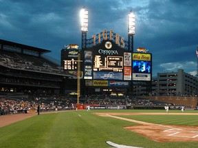 Comerica Park, home to Major League Baseball's Detroit Tigers, is pictured in this file photo.
