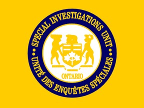 The logo of Ontario's Special Investigations Unit is seen in this handout image. The SIU is an arm's-length civilian agency that investigates incidents involving police where there has been death, serious injury, or sexual assault allegations.