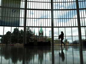 A student walks in the CAW Centre at the University of Windsor in this file photo. (JASON KRYK/The Windsor Star)