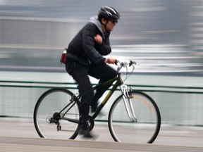 A cyclist is seen in this file photo. (Dan Janisse/The Windsor Star)