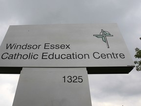 Exterior of the Windsor Essex Catholic Education Centre in Windsor, Ont. (DAN JANISSE/ The Windsor Star)