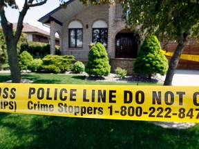 Windsor Police conduct an investigation 2757 Jacob Street, east of Remington Park Thursday May 3, 2012.  (NICK BRANCACCIO/The Windsor Star)