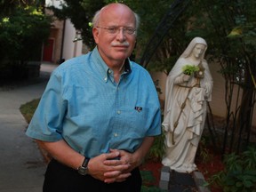 Deacon Gerard Charette is pictured outside St. Alphonsus Church in Windsor, Ont., Thursday, Aug. 23, 2012.  Charette was attacked Wednesday in church while saying mass.   (DAX MELMER/The Windsor Star