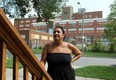 Lilly Mergl is shown in front of her house which faces the former Grace hospital site in Windsor, Ont. on Wednesday, Aug. 15, 2012. (The Windsor Star / TYLER BROWNBRIDGE)