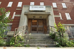 The former Grace Hospital site is pictured in Windsor, Ont. on Monday, May 28, 2012. (TYLER BROWNBRIDGE / The Windsor Star)