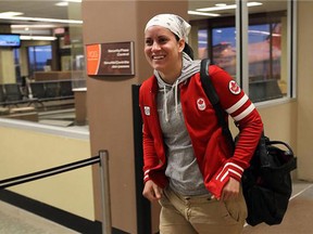 indsor's Mary Spencer is greeted by fans and supporters as she arrives at the airport in Windsor, Ont. on Monday, Aug. 13, 2012. Spencer competed in boxing at the 2012 Olympics in London. Photograph by: Tyler Brownbridge, The Windsor Star