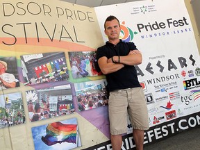 David Lenz is photographed at the Windsor Pride offices in Windsor on Wednesday, August 8, 2012. This years pride will feature a family friendly theme. (The Windsor Star / TYLER BROWNBRIDGE)