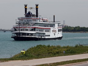 In the file shot, the Detroit Princess riverboat heads downstream on the Detroit River near the Windsor shoreline (The Windsor Star/Nick Brancaccio)