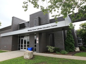 Exterior of the Windsor-Essex Catholic Education Centre. (DAN JANISSE/ The Windsor Star)