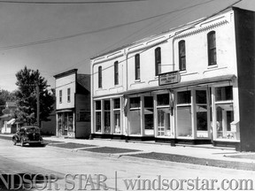 Comber,Ont. July 6 1946-The main business street of Comber.In the foreground is the department store operated by Mr. Craig Ainslie. (The Windsor Star-FILE)