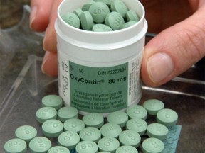 Oxycodone pills are seen in this July 2010 file photo. (Don Healy / Regina Leader Post)