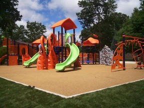 A playground installed by New World Park Solutions is seen in this undated promotional image.