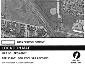 Part of the site plan for the Schlegel Villages facility to be built at 1800 Talbot Rd. in Windsor, Ont. City council formally received and approved the plan on Aug. 7, 2012.
