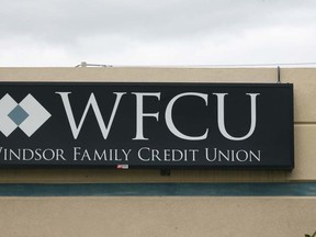 The Windsor Family Credit Union's sign and logo. (Dan Janisse/The Windsor Star)