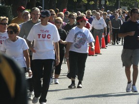 Over a thousand people participated in the Tecumseh Terry Fox Run at Green Acres Optimist Park in Tecumseh, Sunday, Sept. 16,  2012.  (DAX MELMER/The Windsor Star)