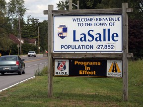 The Town of  LaSalle sign. (NICK BRANCACCIO/The Windsor Star)