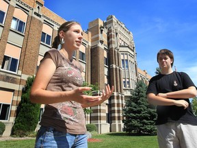 Catherine Smith, 17, and Riley Richard,16, students at Walkerville Centre for the Creative Arts commented Wednesday, Sept. 12, 2012, on the possible boycott of extracurricular activities by teachers.