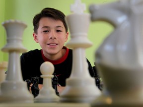 Portrait of 12 year-old Lukas Cheung who has qualified to represent Canada at the 2012 World Youth Chess Championship FInals which will be hosted in Maribor, Slovenia this November.  (Jason Kryk/The Windsor Star)