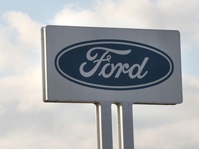 A Ford sign is seen in this file photo.