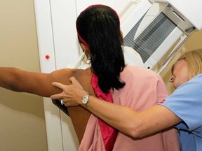 In this fle photo, a patient is undergoing a mammogram. (Windsor Star files)