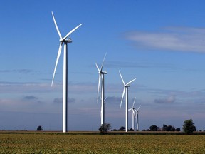 Wind turbines are seen in this file photo. (Jason Kryk/The Windsor Star)