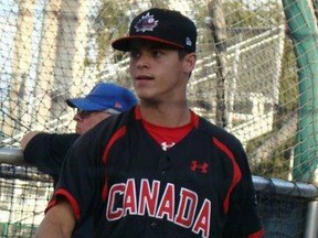 Windsor's Jacob Robson is a member of the Canadian junior baseball team which is competing at the world championships in South Korea. (Handout photo)