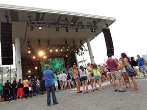 The Riverfront Festival Plaza stage at the start of the 2012 Coming Home Music Festival . (Tyler Brownbridge / The Windsor Star)