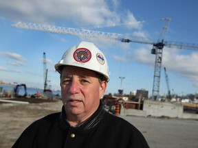 File photo of Sol Furer, president of the Essex-Kent Building Trades Council, is photographed in front of the Riverfront Retention Treatment Basinin 2010. (TYLER BROWNBRIDGE / The WIndsor Star)