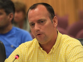 Ward 4 resident Chris Schnurr speaks at a city council meeting on July 9, 2012 regarding the future direction of the audit service. (Windsor Star / DAN JANISSE)