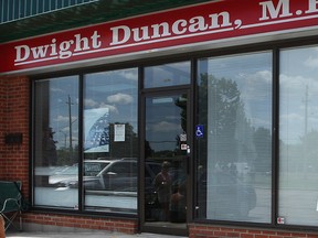 File photo of the exterior of Dwight Duncan's former office in East Windsor, Ont. (Windsor Star files)