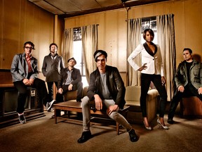 Fitz and the Tantrums are John Wicks, left, Joseph Karnes, James King, Michael Fitzpatrick, Noelle Scaggs and Jeremy Ruzumna