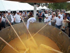 Fogolar Furlan Club’s Polenta Fest returns Saturday, Sept. 15. Last year's polenta set a new Guinness world record, weighing in at 6150 lbs. (DAX MELMER / The Windsor Star)