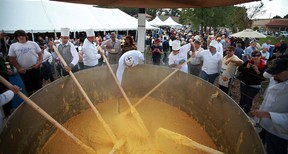 Fogolar Furlan Club’s Polenta Fest returns Saturday, Sept. 15. Last year's polenta set a new Guinness world record, weighing in at 6150 lbs. (DAX MELMER / The Windsor Star)