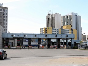 The entrance to the Windosor/Detroit  tunnel plaza is seen on Sept. 21, 2012. (TYLER BROWNBRIDGE / The Windsor Star)
