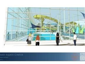 Interior view of the new Aquatic Centre currently under construction. (The Windsor Star-Handout)