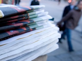 A stack of newspapers. (Postmedia files)