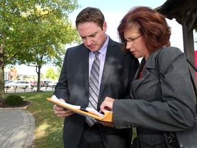 Taras Natyshak ((NDP - Essex), left, has been busy his first year as an MPP. (Windsor Star files)
