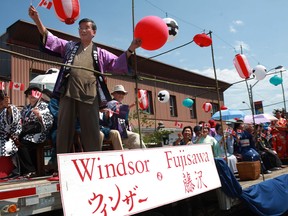 In this file photo, the Fujisawa group and members of the Canada Japan Society take part in the Canada Day Parade, Sunday, July 1, 2012.  (DAX MELMER/The Windsor Star).